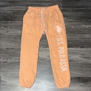 U.S. Polo Assn. Women’s Coral/Peach Sweatpants size XS